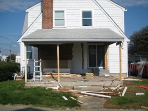 Glass walls torn down to make way for a room that is usable. 