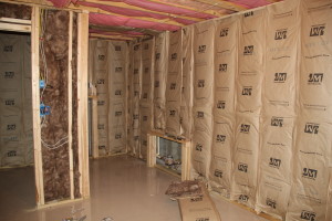 Insulated view into the food storage and workbench area.