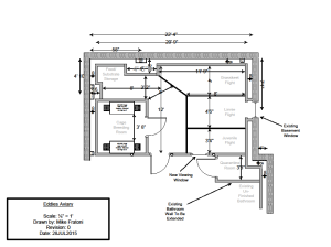 © COPYRIGHT 2015 Mike Fratoni New Birdroom Floorplan